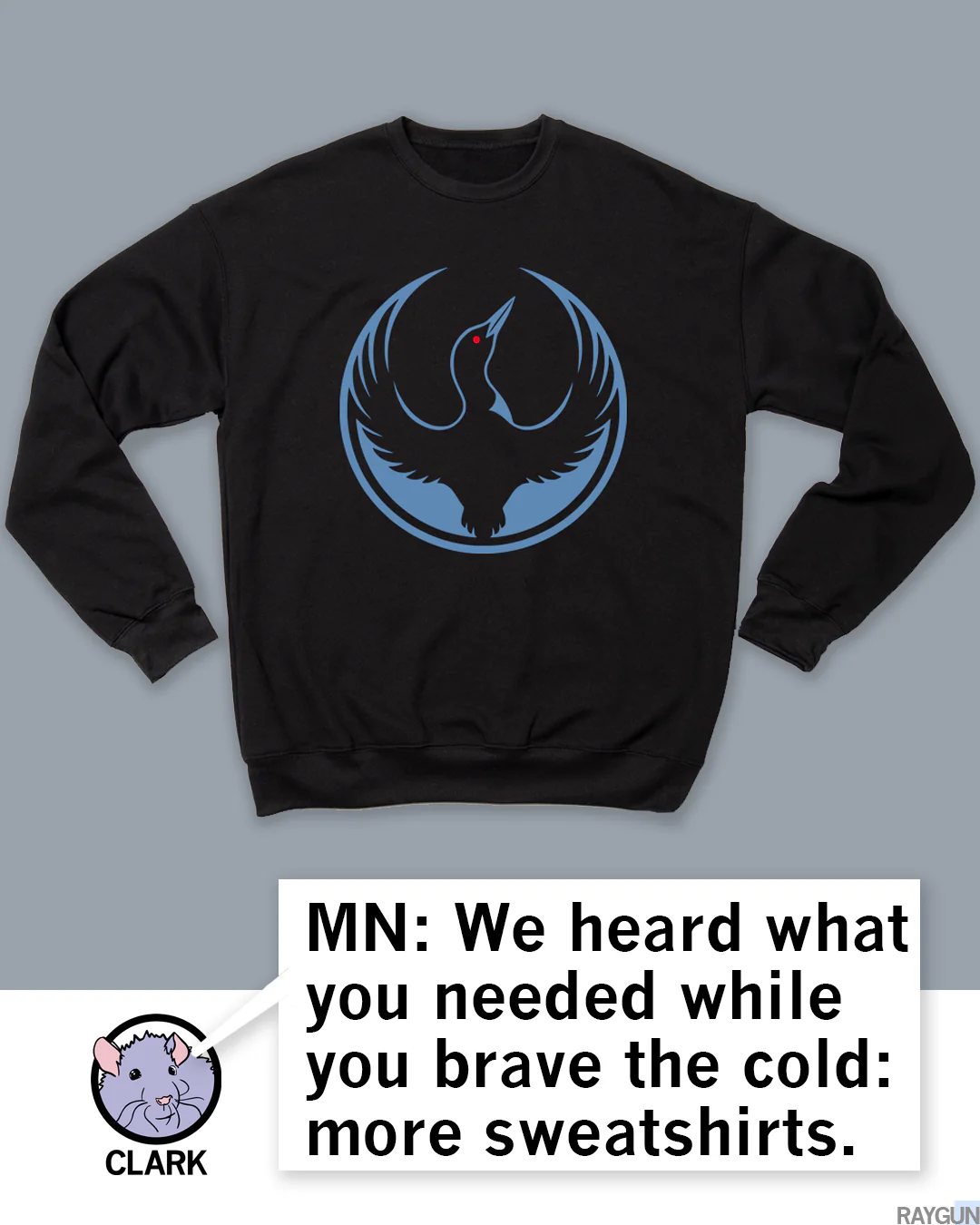 Rebel Loon Alliance Black Crew Sweatshirt - Image 3