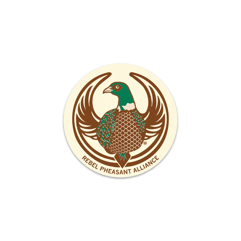 Rebel Pheasant Alliance Circle Sticker