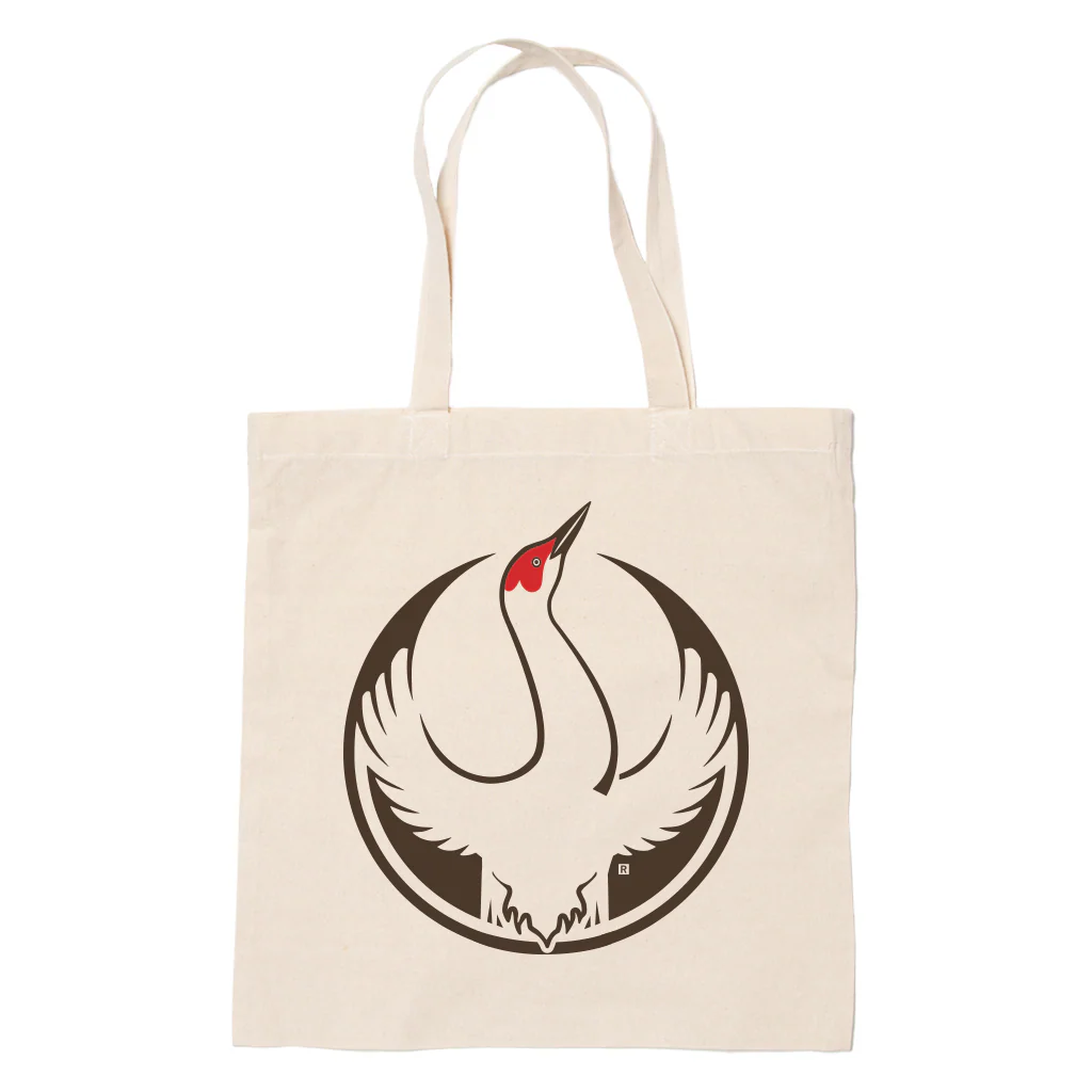 Rebel Sandhill Crane Alliance Tote Bag
