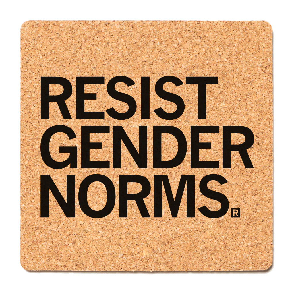 Resist Gender Norms Cork Coaster