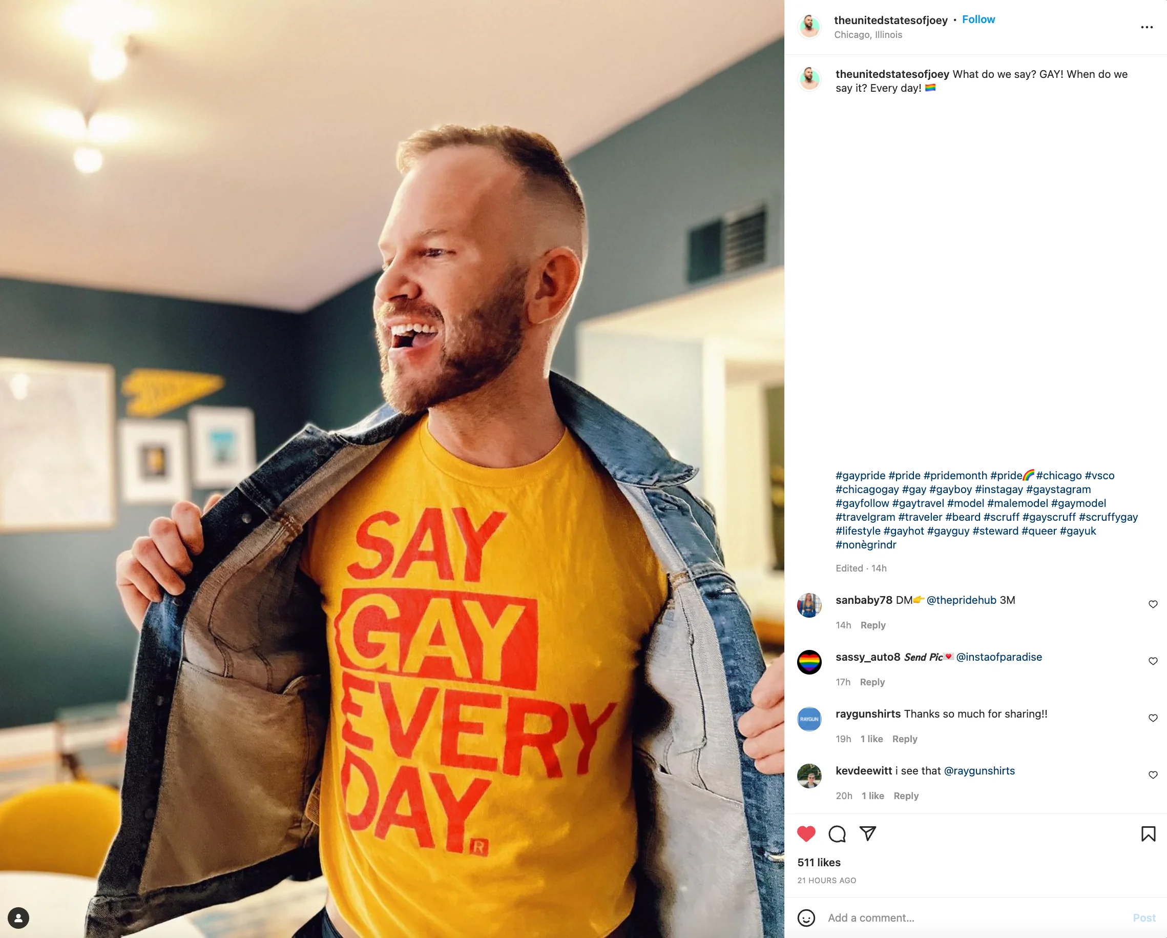 Say Gay Every Day Gold - Image 3