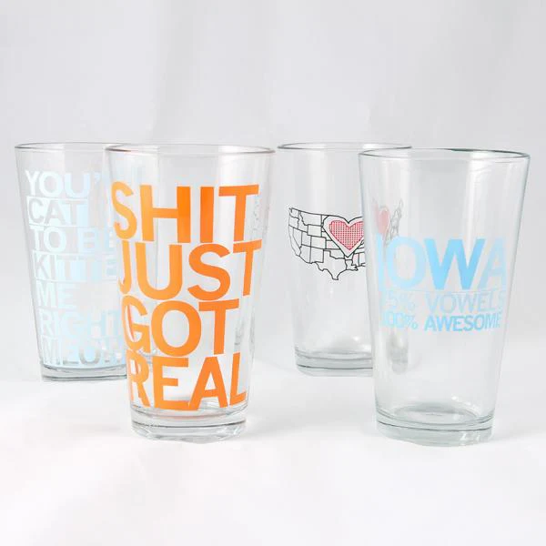 Shit Just Got Real Pint Glass - Image 3