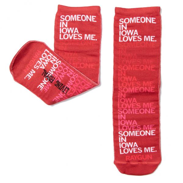 Someone Loves Me IA Text Socks - Image 2