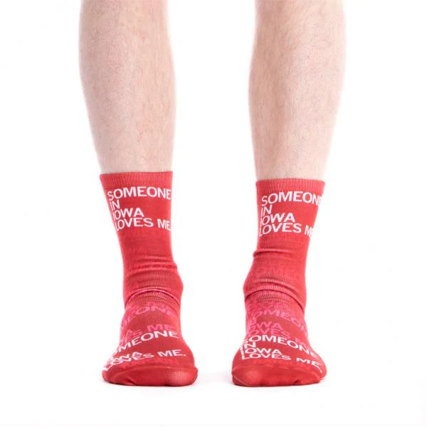 Someone Loves Me IA Text Socks - Image 3