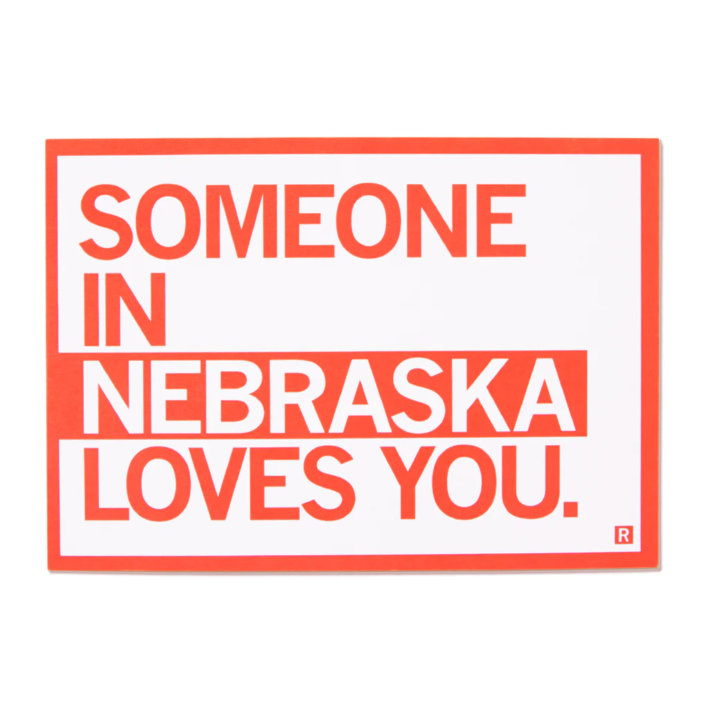 Someone Loves You NE Text Postcard