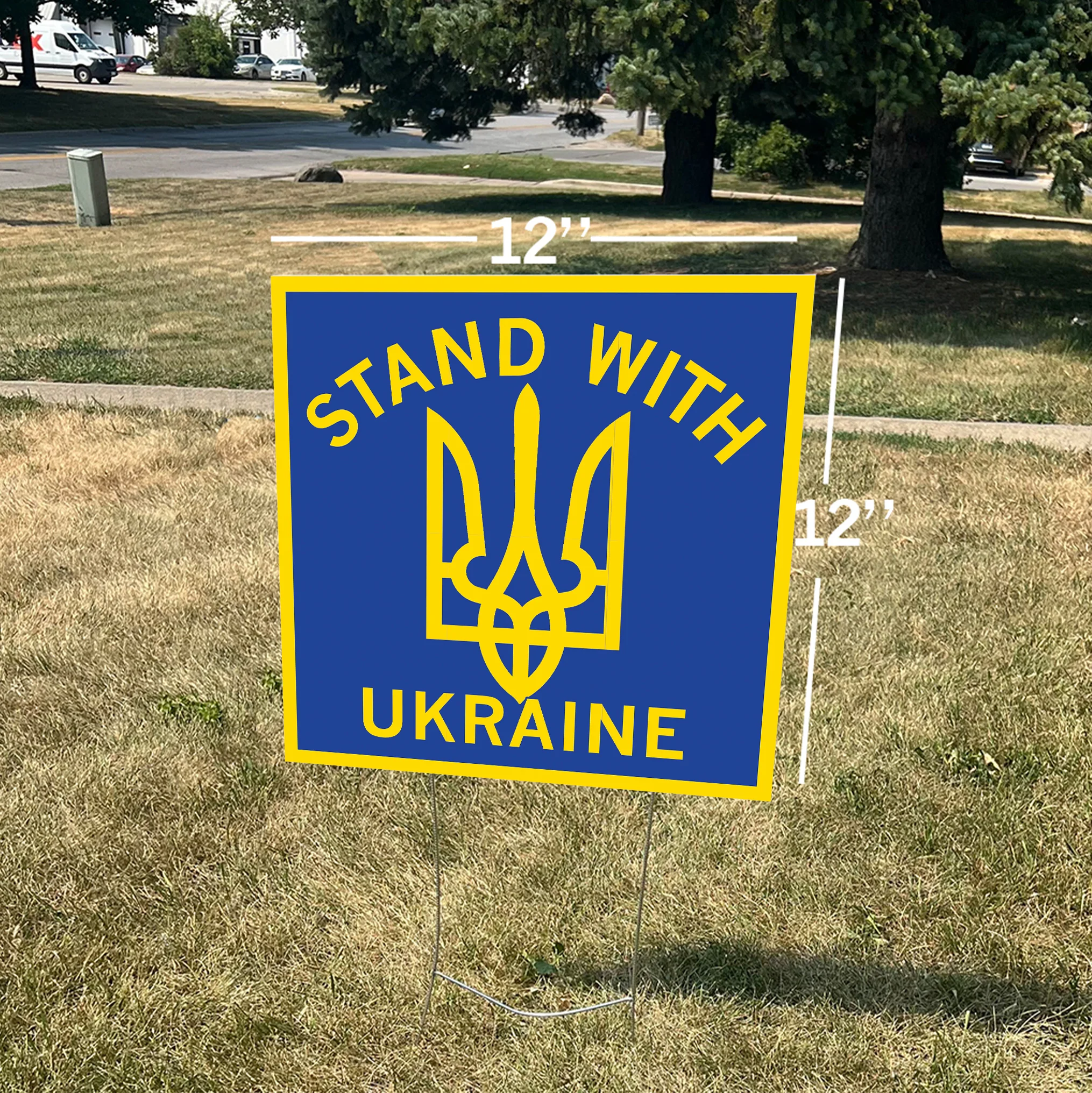 Stand With Ukraine Yard Sign - Image 2