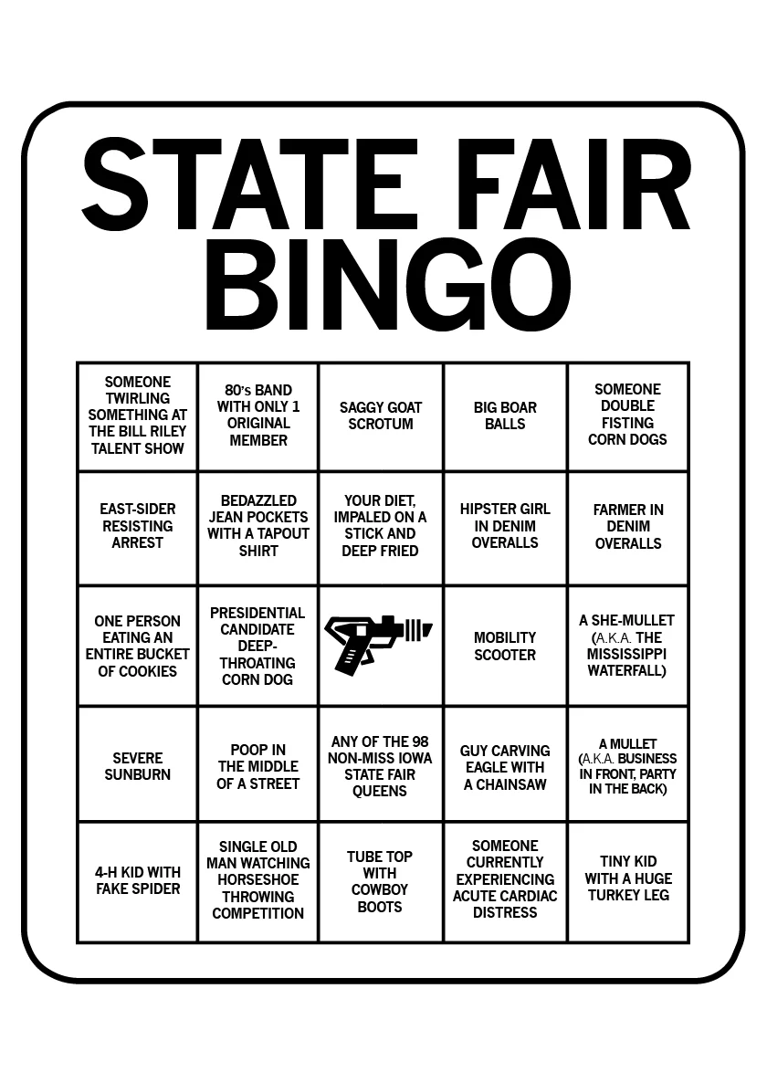Iowa State Fair Bingo Postcard - Image 3