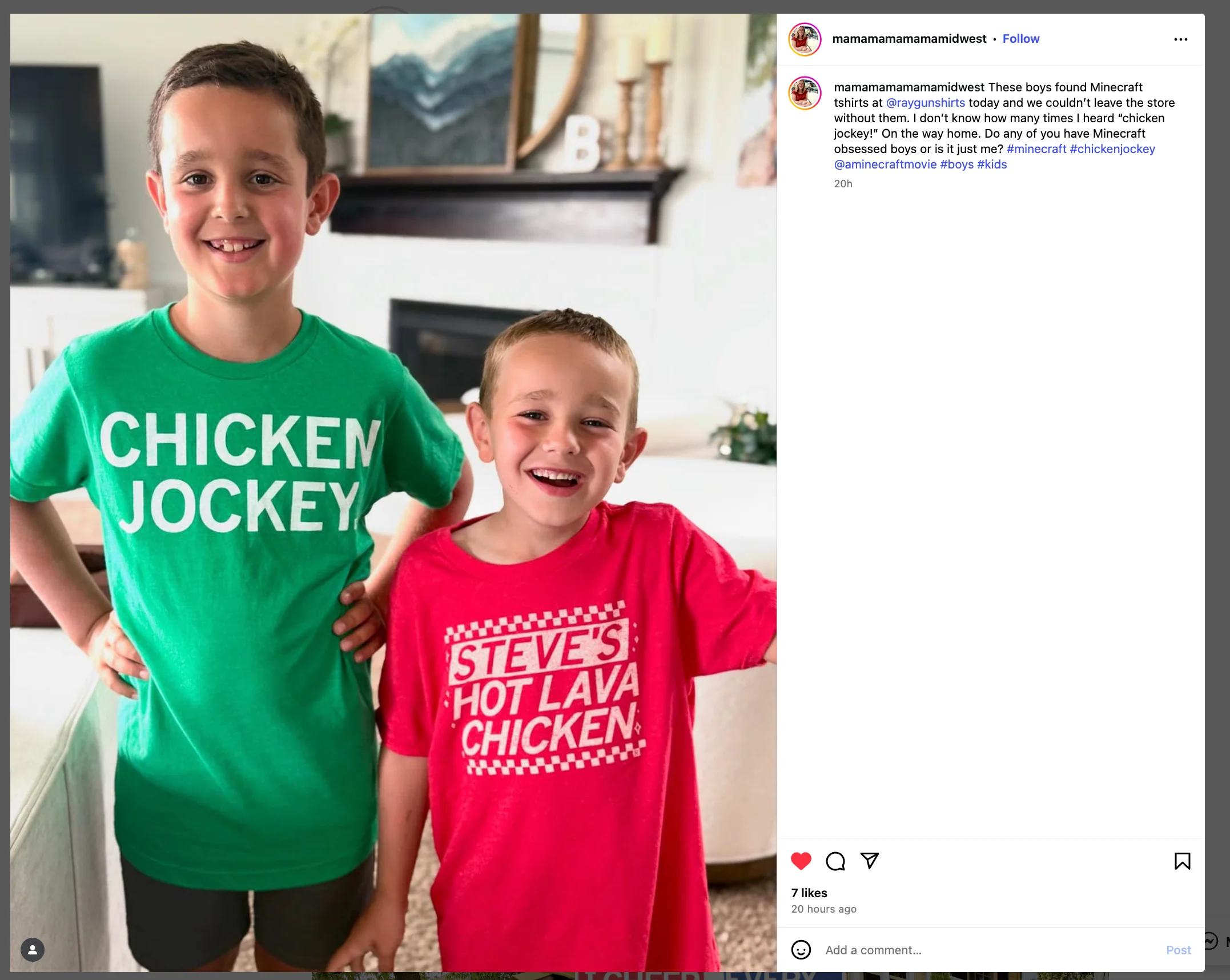Steve's Hot Lava Chicken Kids - Image 2