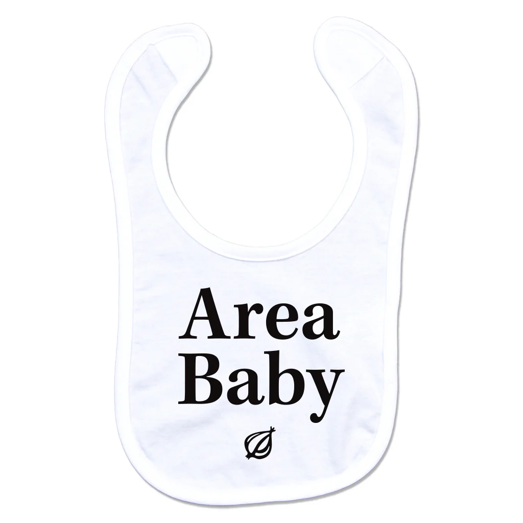 The Onion: Area Baby Bib
