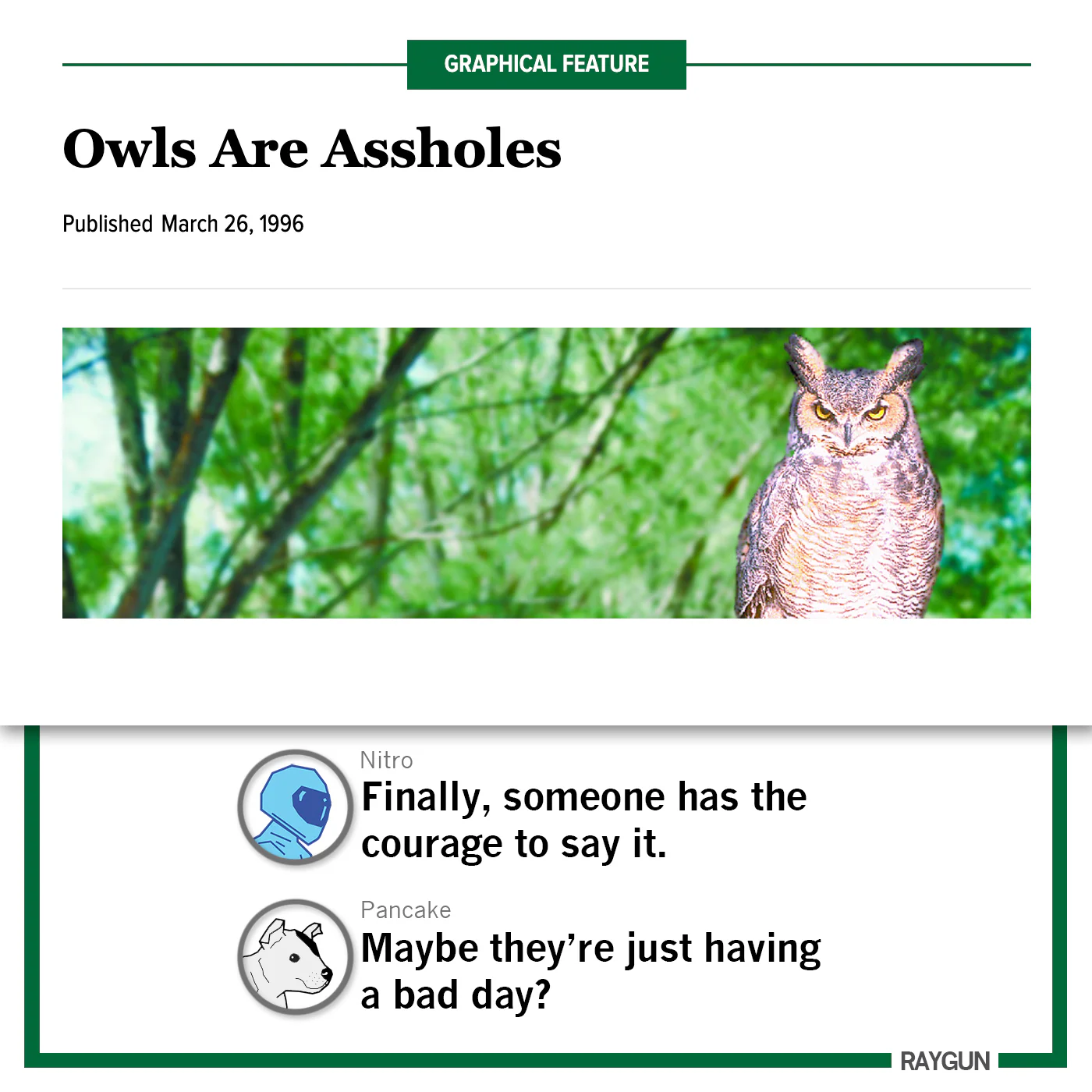 The Onion: Owls Are Assholes - Image 3