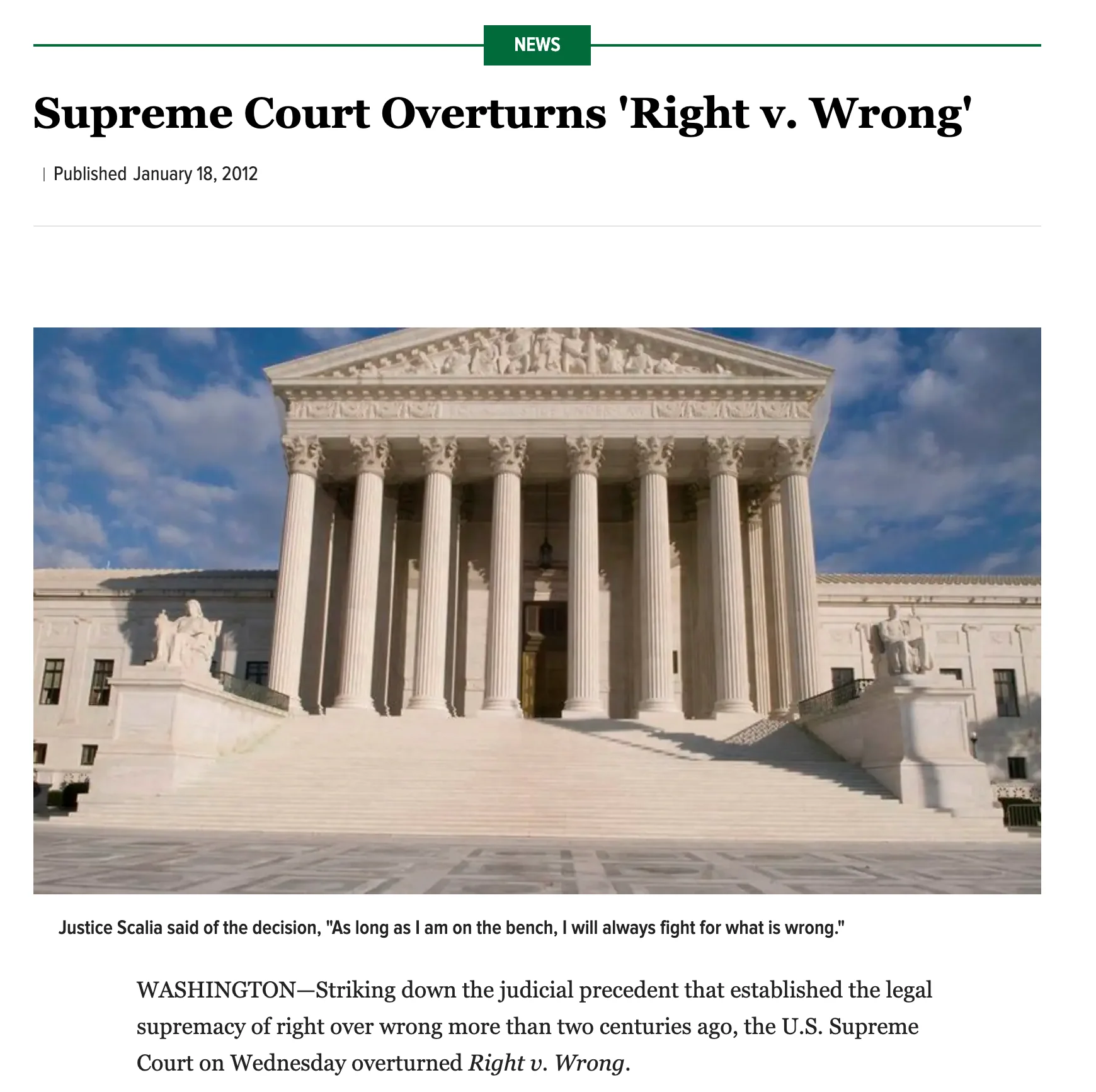 The Onion: Right v Wrong - Image 4