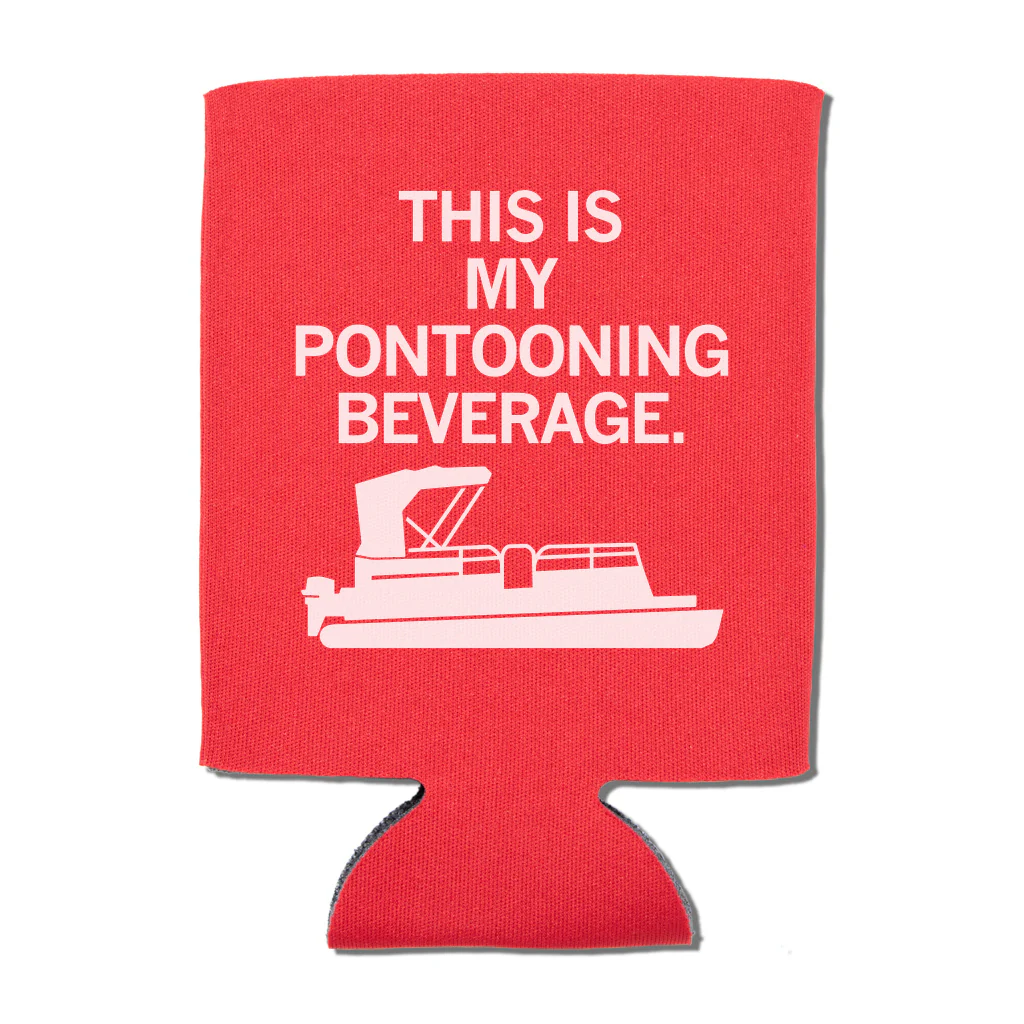 This Is My Pontooning Can Cooler Graphic