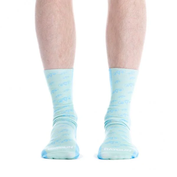 Uterus Outline Socks - Blue - Image 3