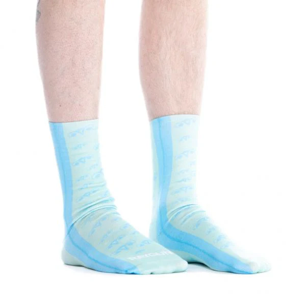Uterus Outline Socks - Blue - Image 4