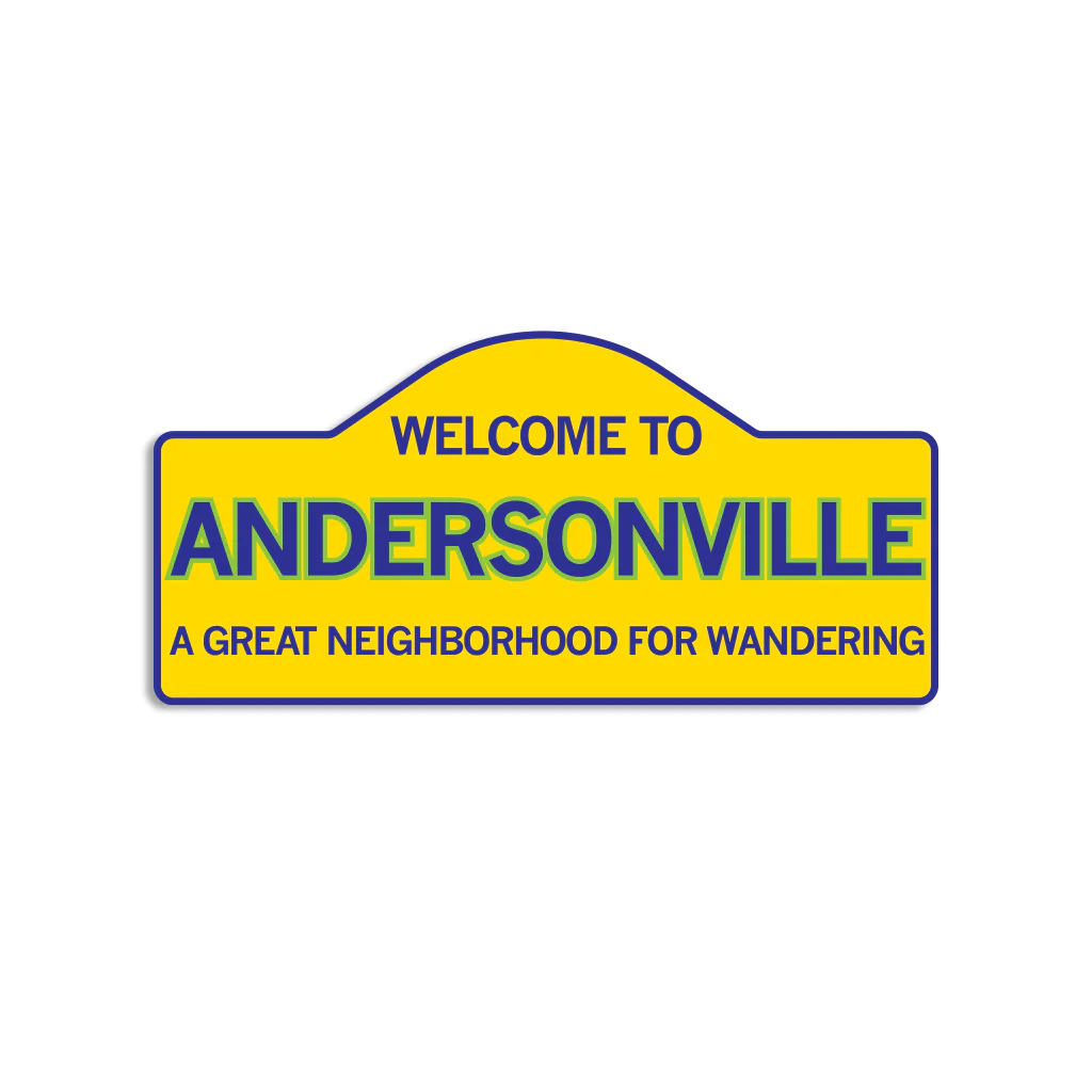 Welcome To Andersonville Die-Cut Sticker