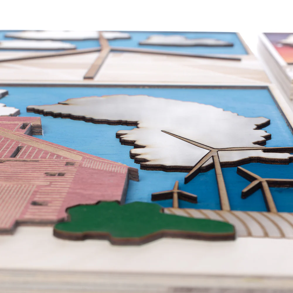 Wind Turbine Pop Piece Barn Wall Art - Image 2
