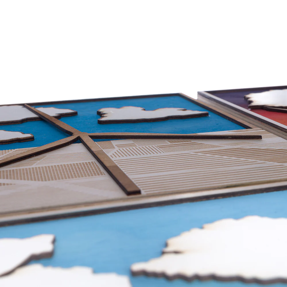 Wind Turbine Pop Piece Single Field Wall Art - Image 2