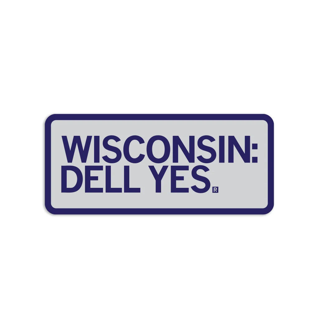Wisconsin: Dell Yes Die-Cut Sticker