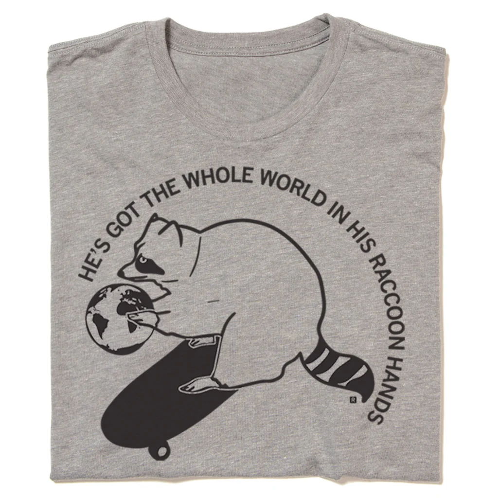 World In His Raccoon Hands