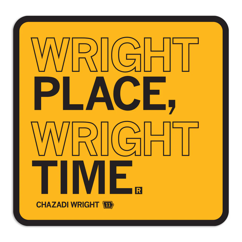 Wright Place Wright Time Die-Cut Sticker
